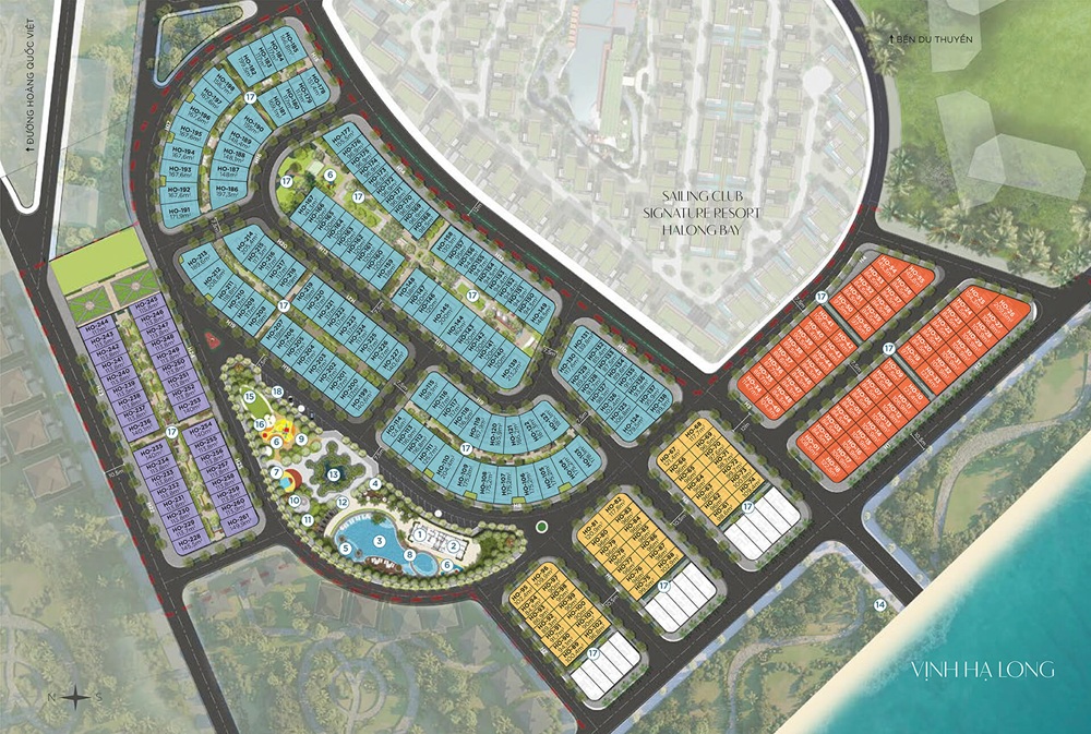 Mặt bằng tổng thể dự án Horizon Bay Hạ Long