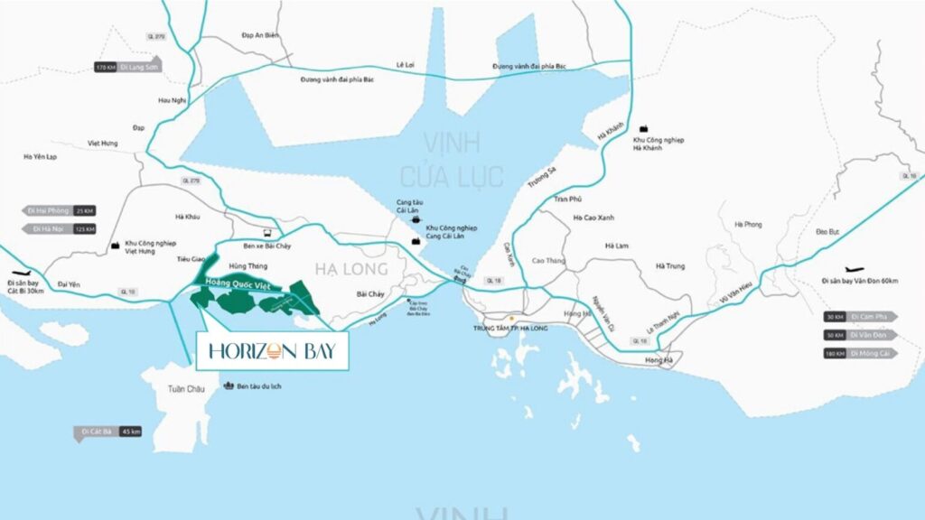 Vị trí đắc địa của dự án Horizon Bay Hạ Long