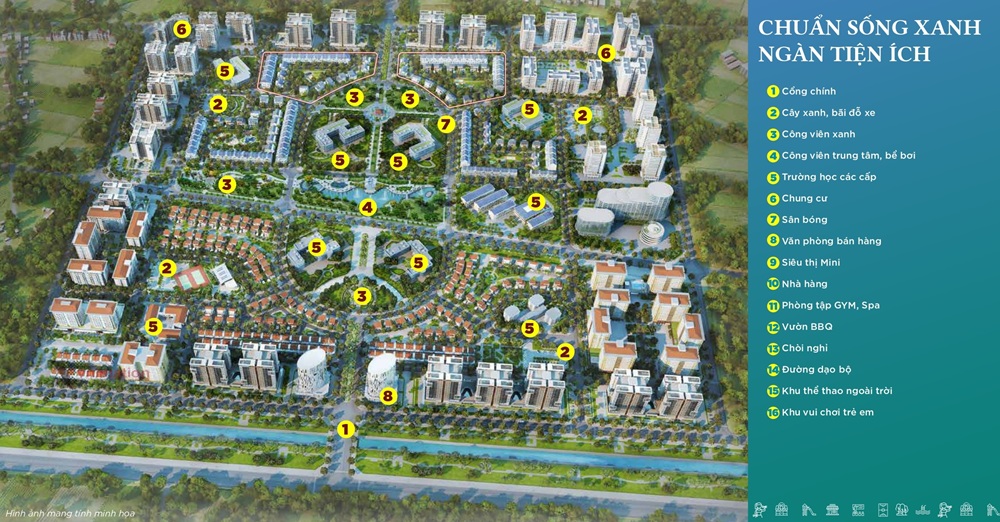 Tiện ích dự án Lan Viên Villa Đặng Xá – Gia Lâm