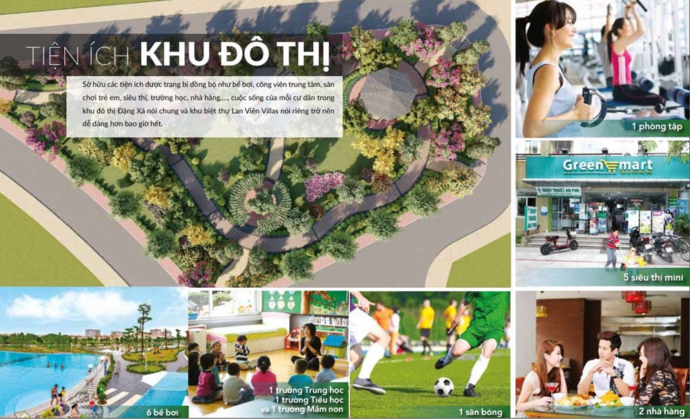 Tiện ích dự án Lan Viên Villa Đặng Xá – Gia Lâm