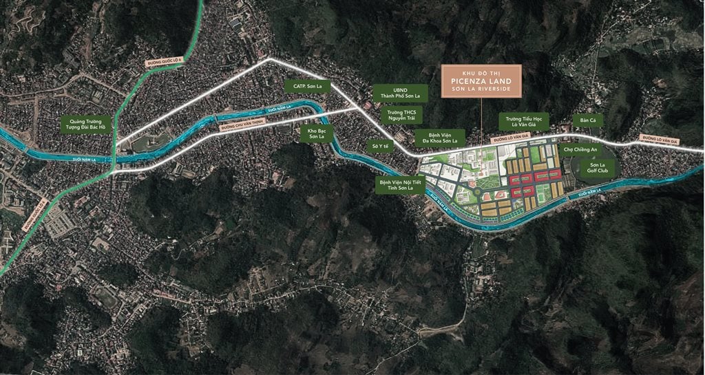 Vị Trí Dự Án Picenza Riverside Sơn La
