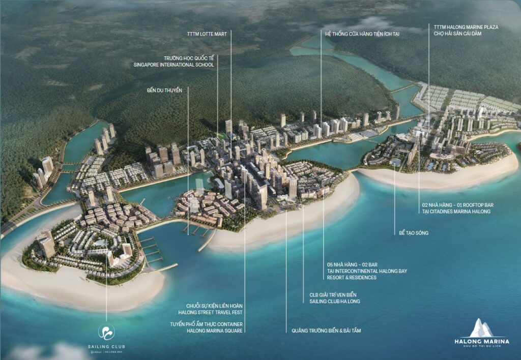 Vị trí dự án Sailing Club Residences Hạ Long Bay