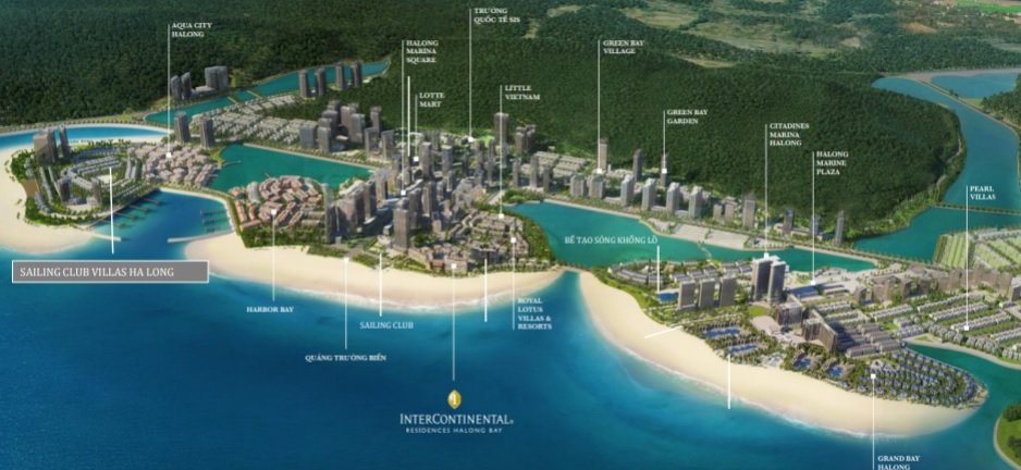 Vị trí dự án Sailing Club Residences Hạ Long Bay