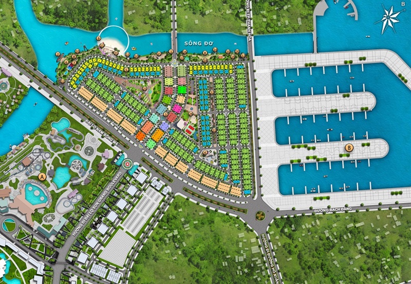Mặt bằng dự án Sun Riverside Village Sầm Sơn